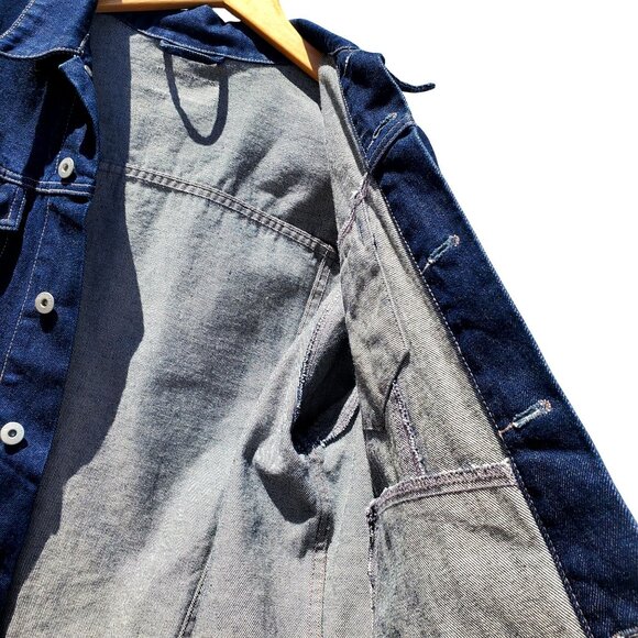 Frida Kahlo Y2K Portrait Denim Trucker Jacket Hand Painted Women L XL / Men M - Picture 16 of 16